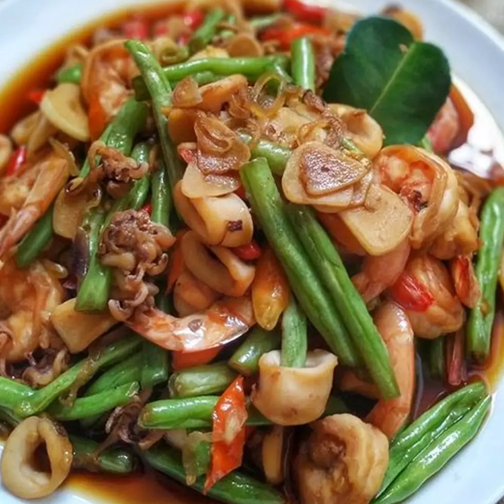 Resep tumis buncis seafood, menu simpel yang kaya protein dan serat
