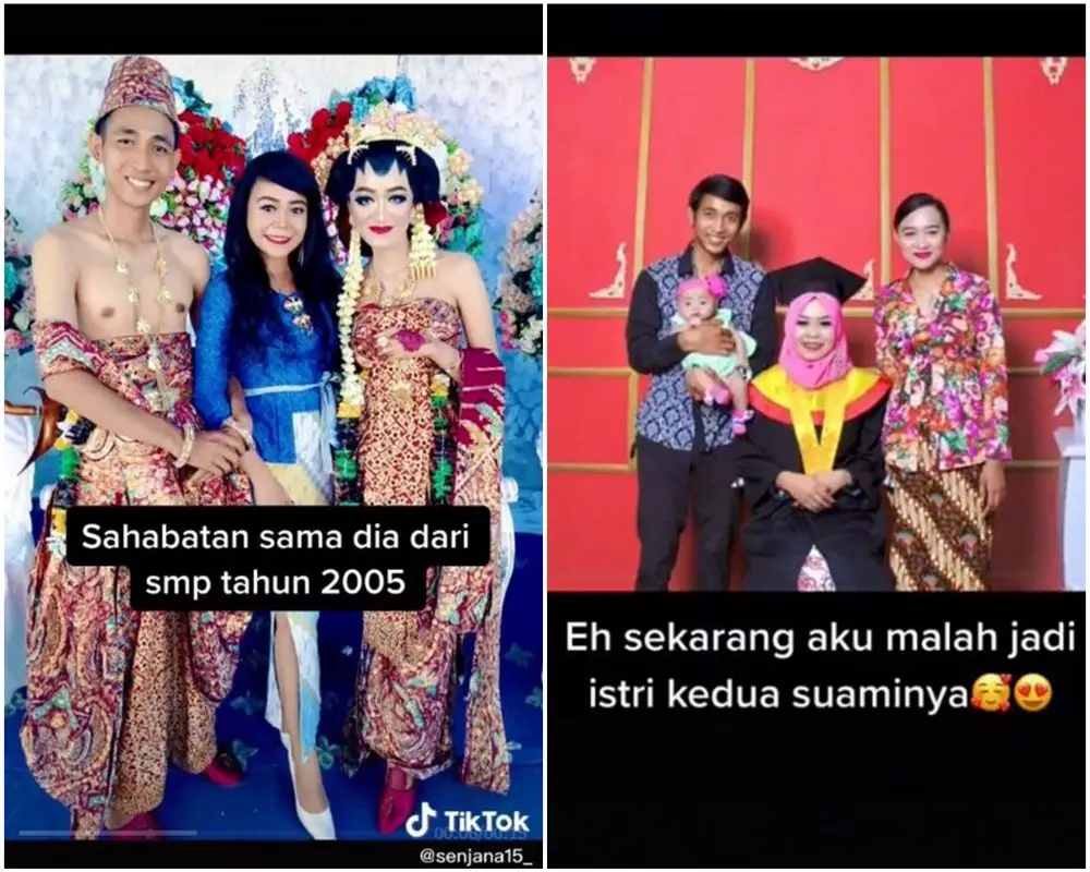bersahabat, wanita jadi istri kedua sahabatnya © TikTok
