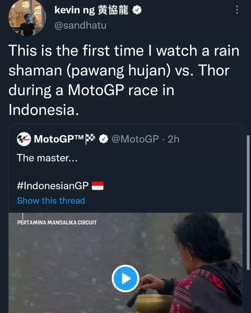 Meme pawang hujan MotoGP Mandalika © berbagai sumber