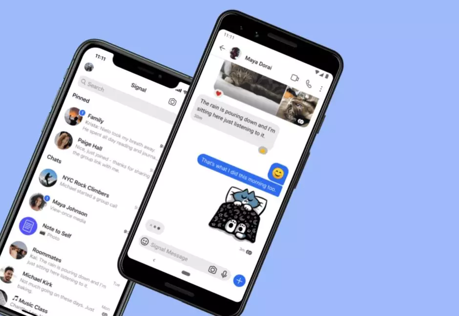 keunggulan dan fitur aplikasi Signal © berbagai sumber keunggulan dan fitur aplikasi Signal © berbagai sumber