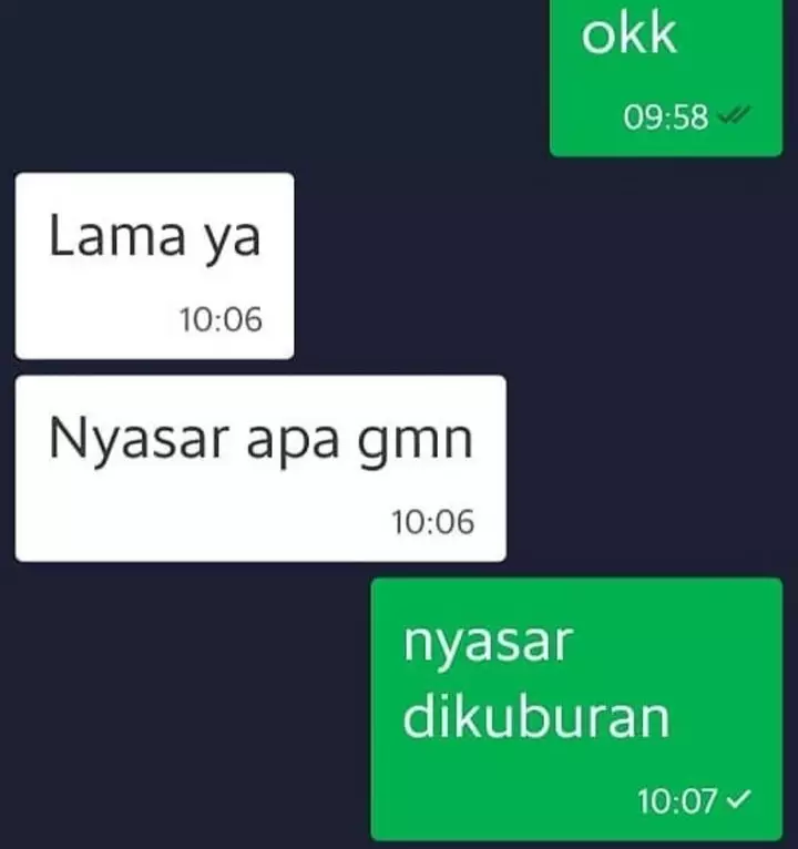 chat ojol takut hantu © berbagai sumber
