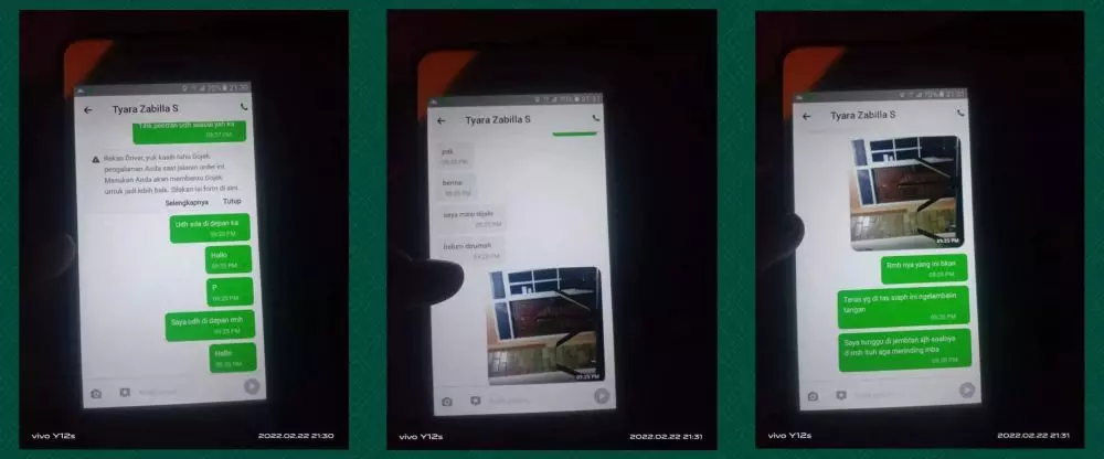 chat ojol takut hantu © berbagai sumber