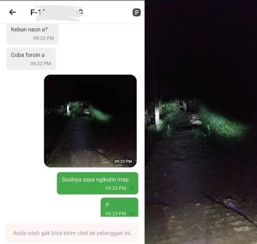 chat ojol takut hantu © berbagai sumber