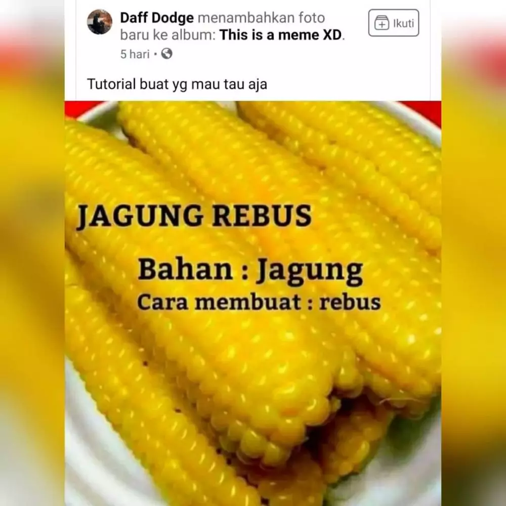 status lucu soal menu makanan kocak © Instagram