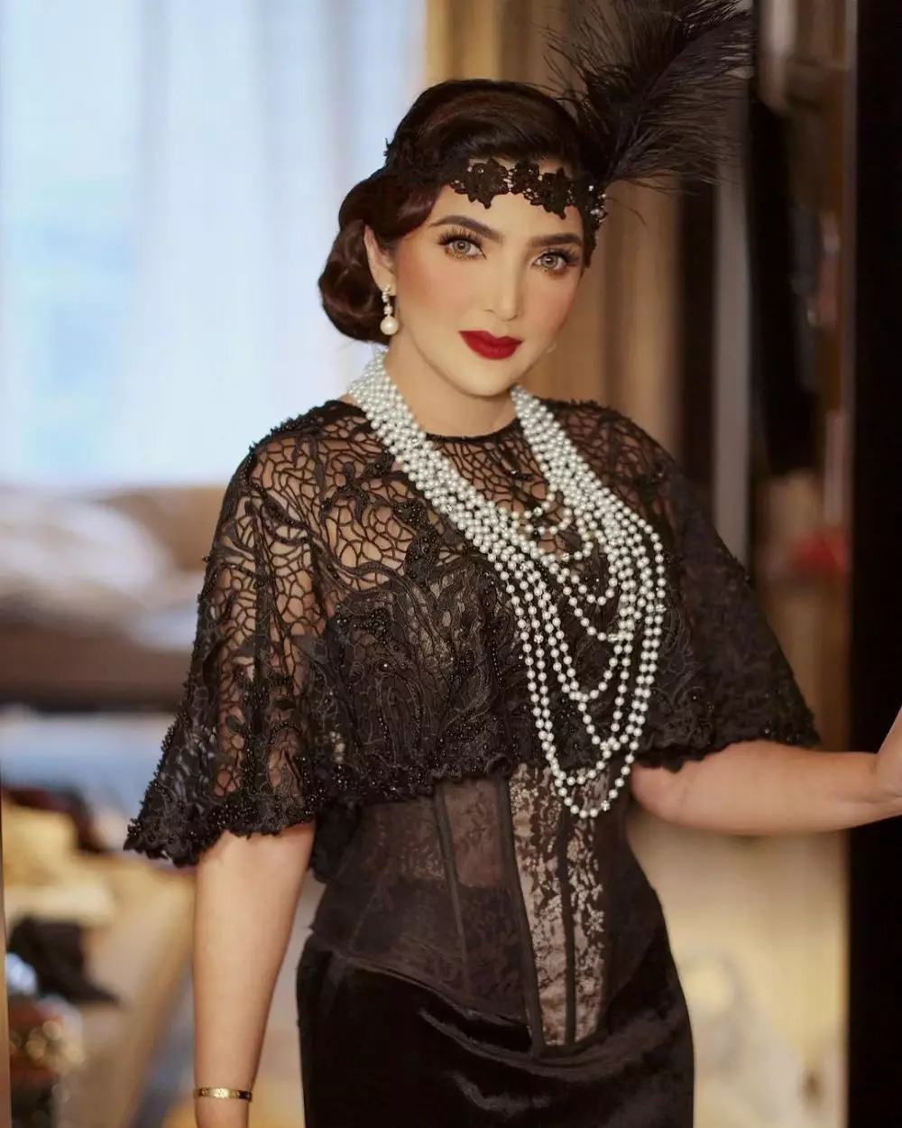 Gaya Ashanty di acara launching skincare © Instagram