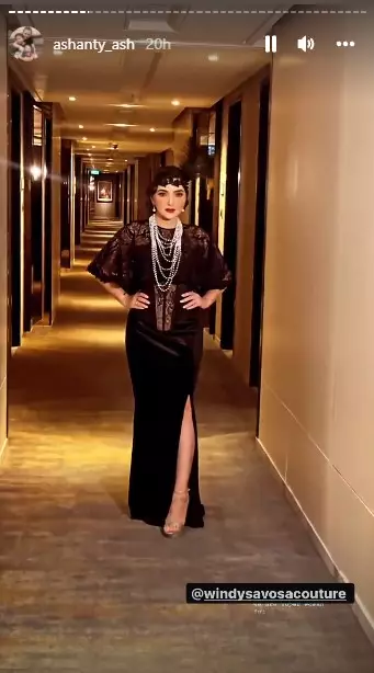 Gaya Ashanty di acara launching skincare © Instagram