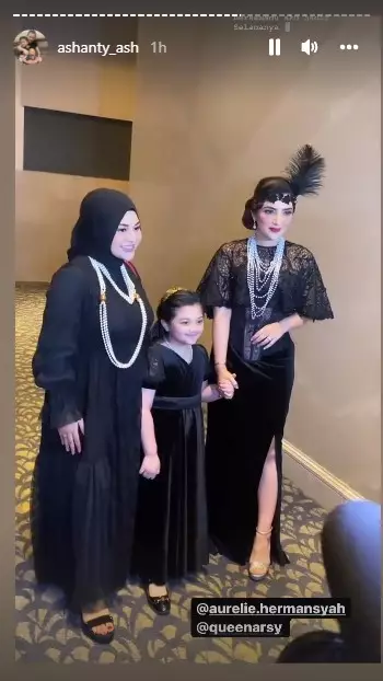 Gaya Ashanty di acara launching skincare © Instagram