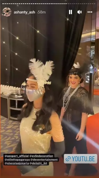 Gaya Ashanty di acara launching skincare © Instagram