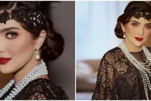 9 Gaya Ashanty di acara launching skincare, pilih look era 1920-an