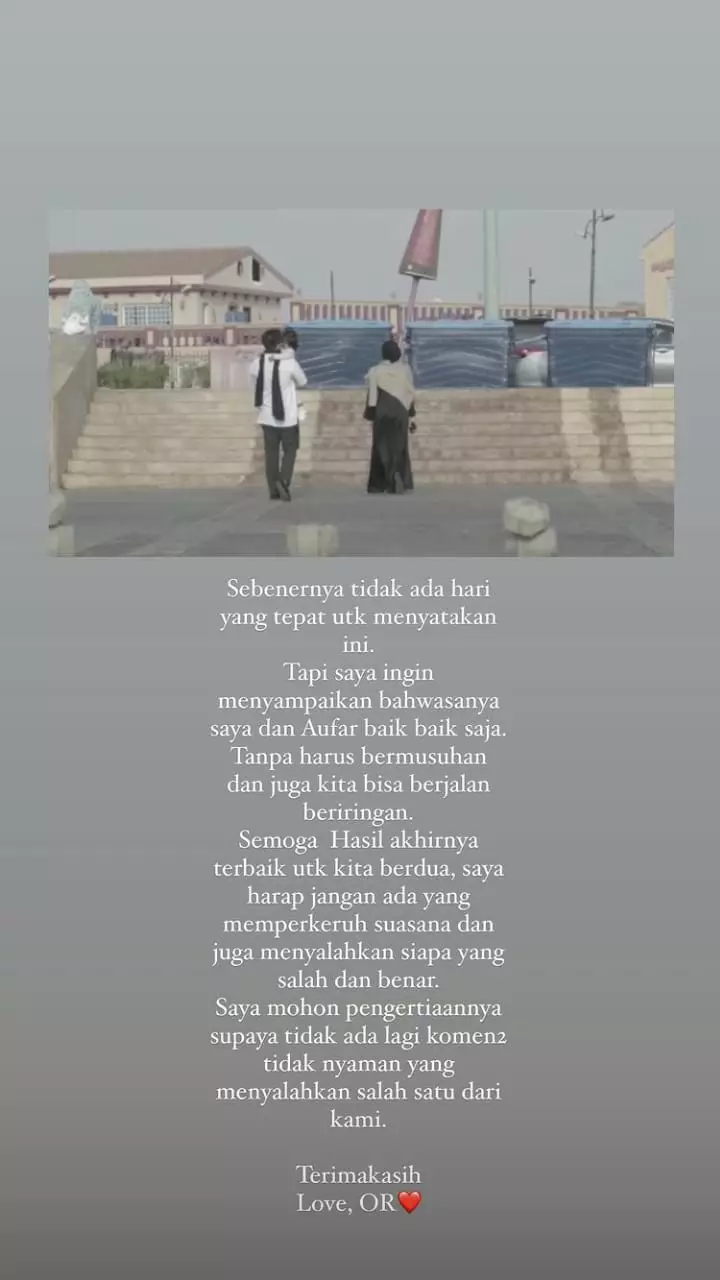 olla ramlan berharap tak ada permusuhan © instagram