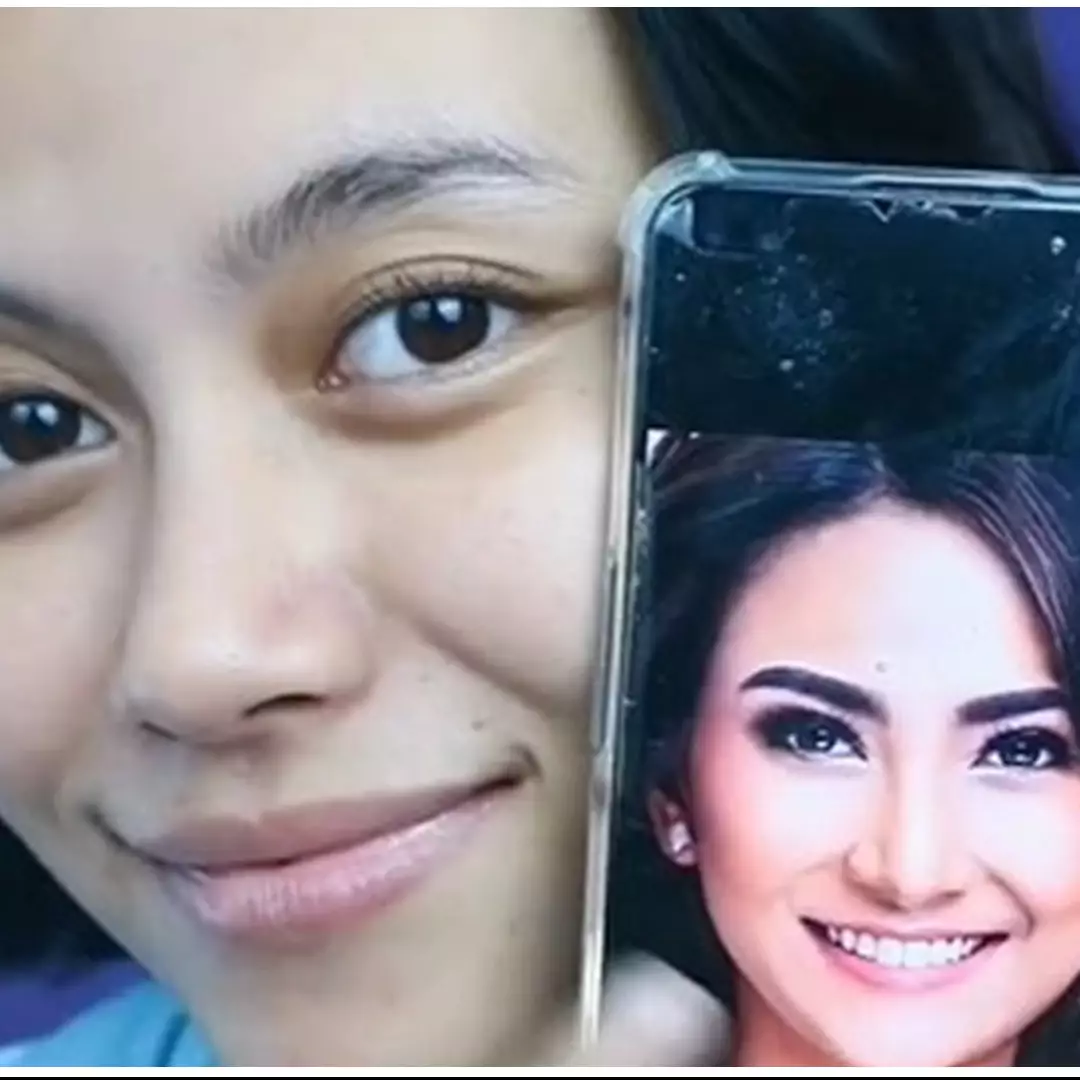 9 Transformasi makeup wanita dandan jadi Vanessa Angel, mirip pol