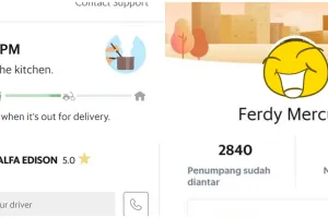 11 Driver ojek online punya nama seperti orang terkenal, ada Bon Jovi