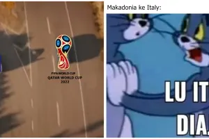 9 Meme lucu Italia gagal ikut Piala Dunia 2022, bikin senyum ngenes