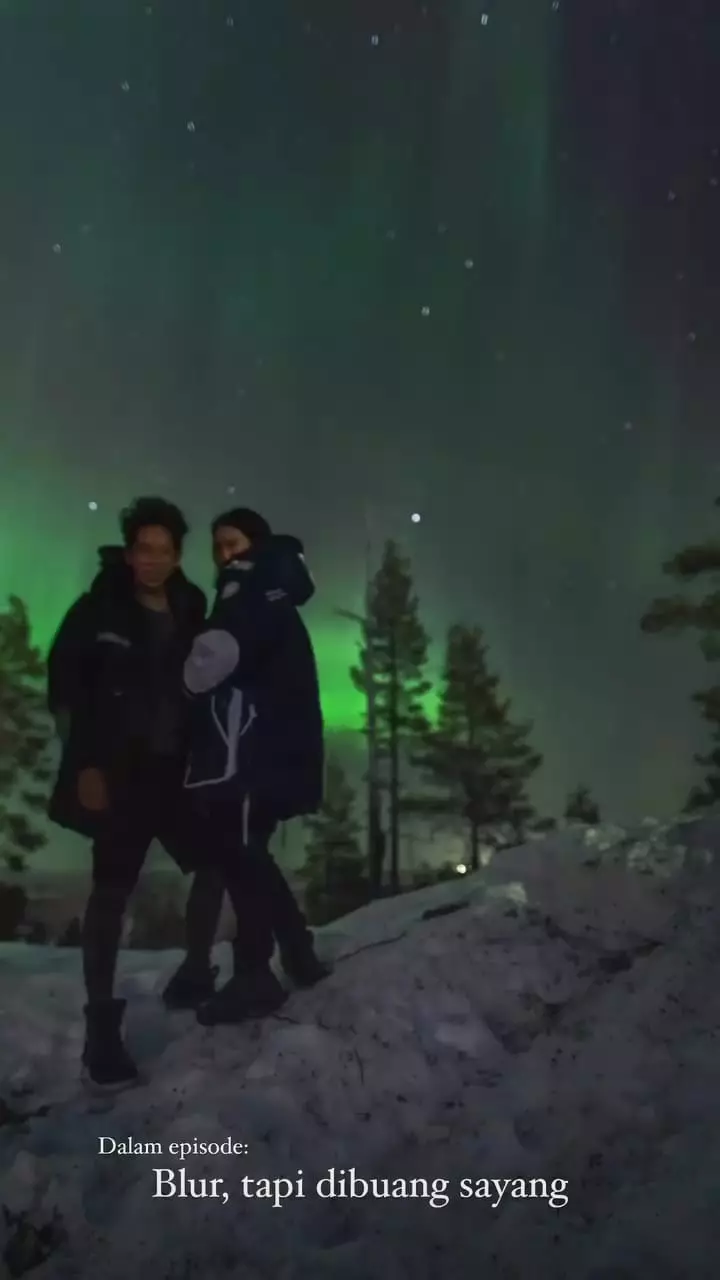 honeymoon alika dan raja siregar di finlandia © instagram