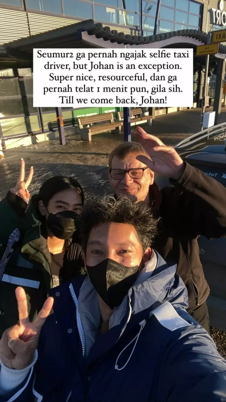 honeymoon alika dan raja siregar di finlandia © instagram