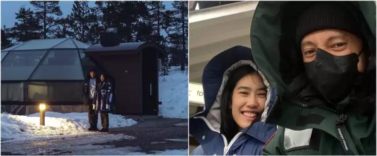 9 Potret honeymoon Alika Islamadina di Finlandia, berburu aurora