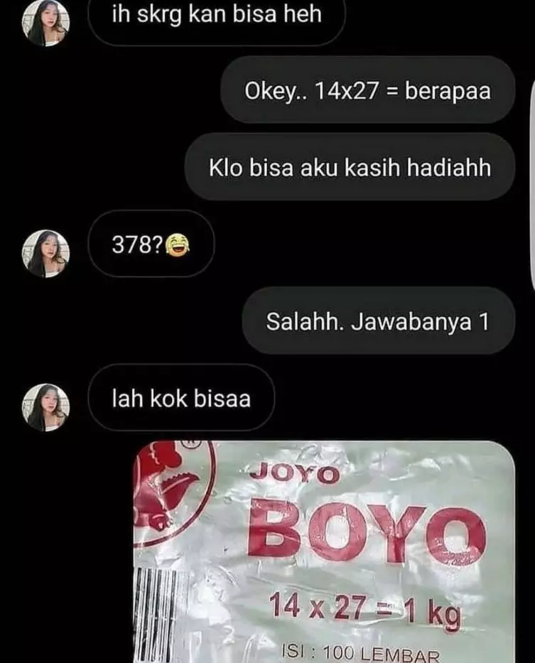 chat tebak-tebakan lucu © berbagai sumber