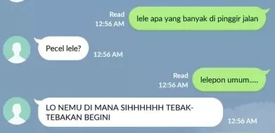 chat tebak-tebakan lucu © berbagai sumber