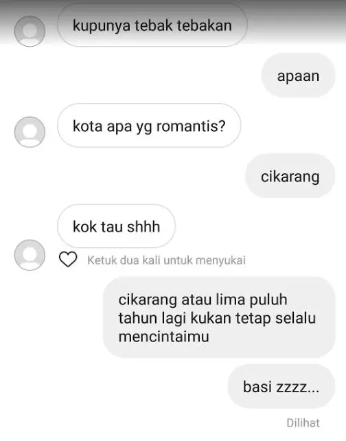 chat tebak-tebakan lucu © berbagai sumber