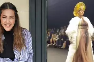 3 Tahun vakum, ini 9 Gaya Paula Verhoeven di runway Arab Fashion Week