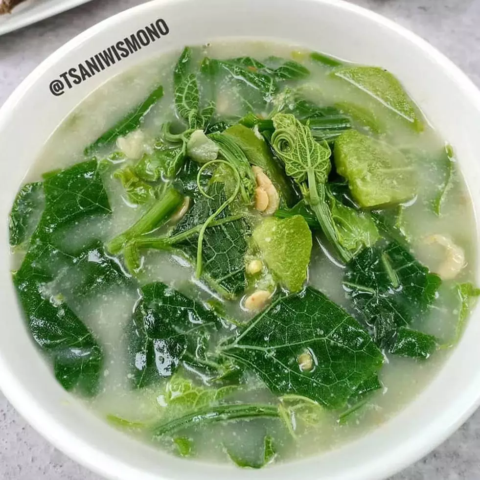 Resep lodeh daun labu, enak, segar, dan praktis cuma tiga langkah