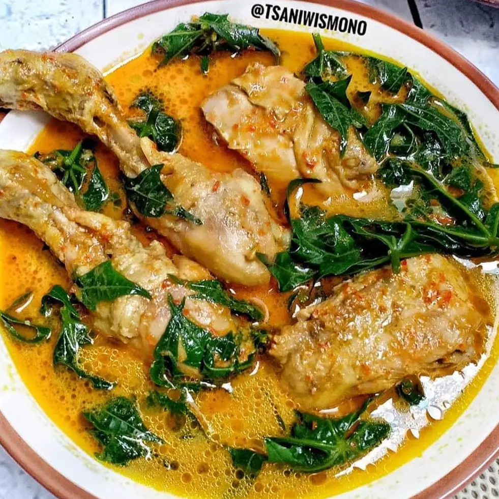 Resep gulai ayam daun pepaya, enak, gurih, dan menggugah selera