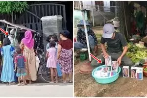 11 Potret lucu orang di lapak jualan, ada-ada tingkahnya