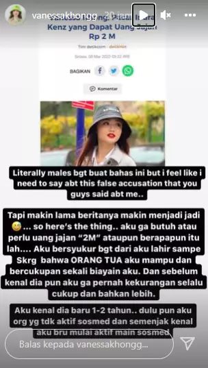 Vanessa Khong angkat bicara soal rumah Indra Kenz © 2022 brilio.net Vanessa Khong angkat bicara soal rumah Indra Kenz © 2022 brilio.net