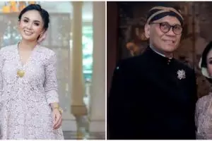 11 Pesona Yuni Shara berkebaya, serasi dengan eks suami saat kondangan