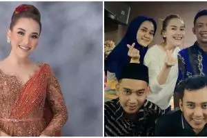 7 Gaya Ayu Ting Ting di lamaran sepupu, makeup-nya disorot