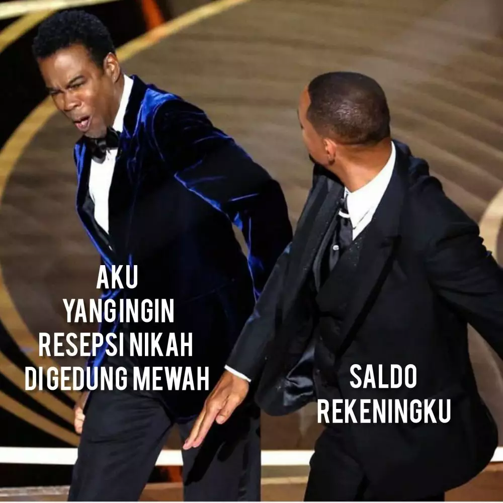 meme will smith tampar chris rock © berbagai sumber