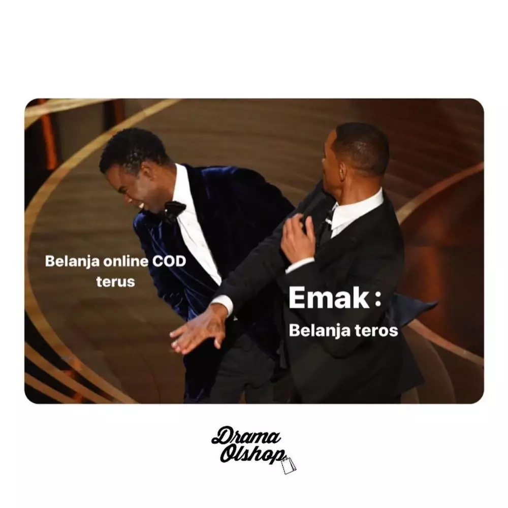 meme will smith tampar chris rock © berbagai sumber