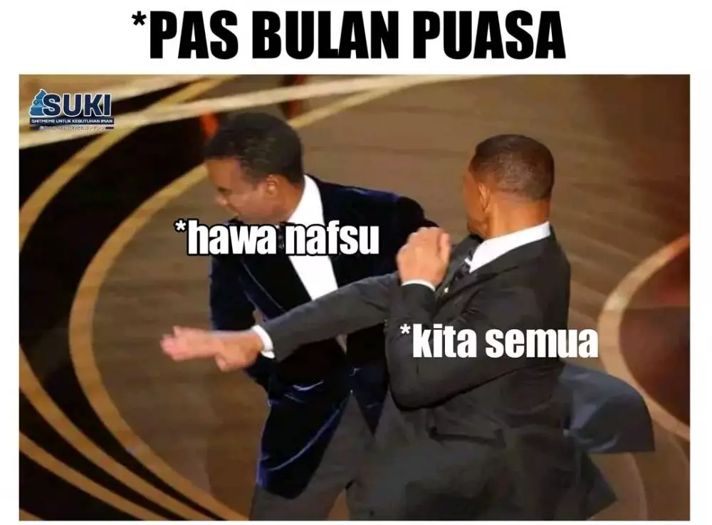 meme will smith tampar chris rock © berbagai sumber