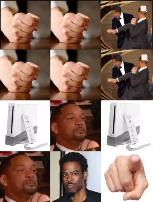 meme will smith tampar chris rock © berbagai sumber