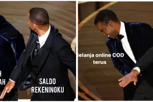 15 Meme lucu Will Smith tampar Chris Rock di Oscar, ngakak abis