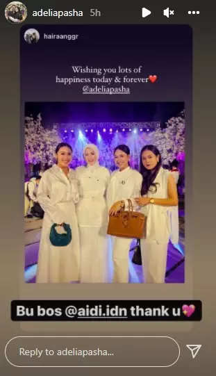 Momen Adelia Pasha rayakan ultah ke-33 © Instagram