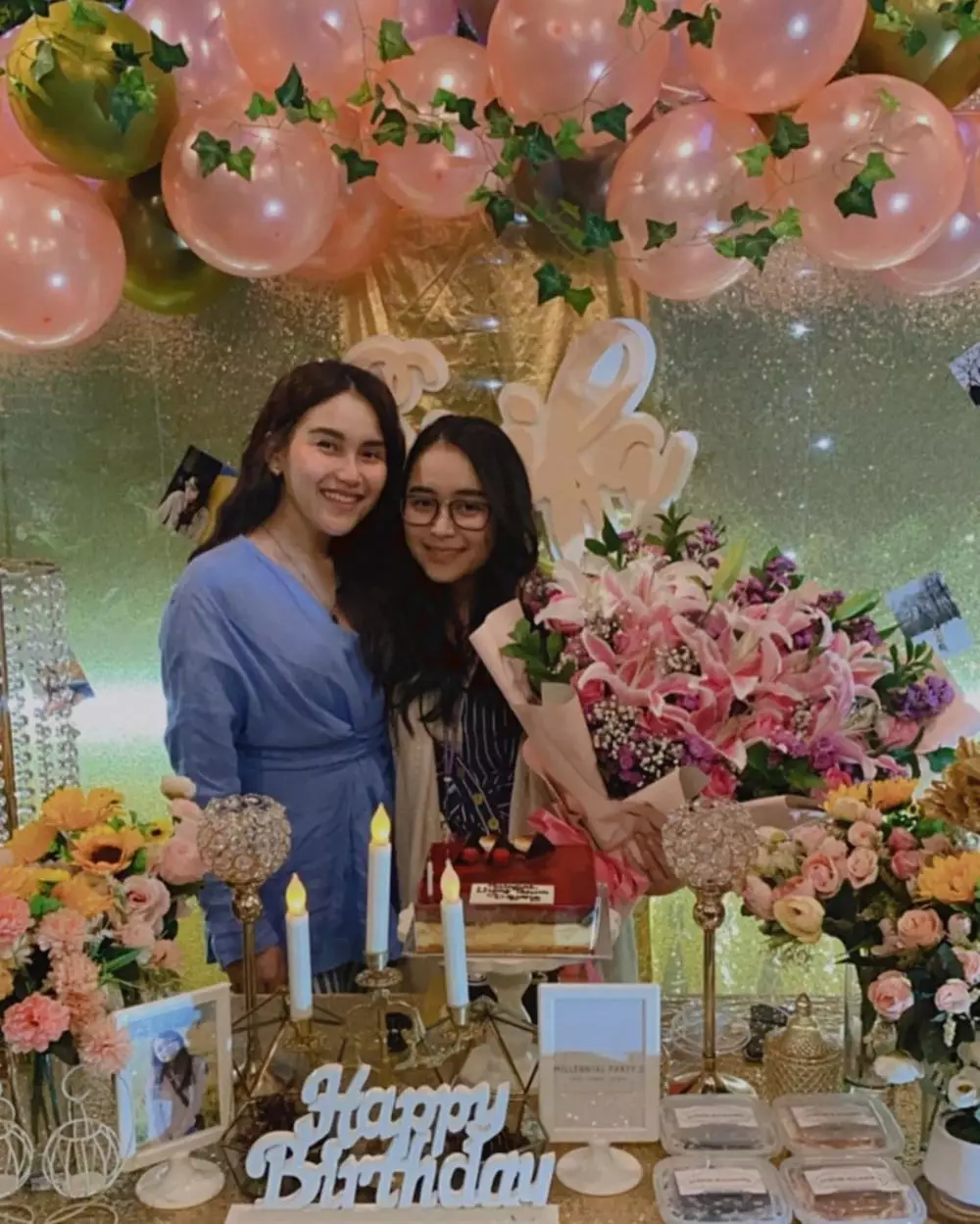 Penampilan seleb saat ultah saudara perempuannya Instagram
