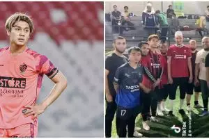 5 Potret Rizky Billar dan geng pengajian, main bola diselingi dakwah