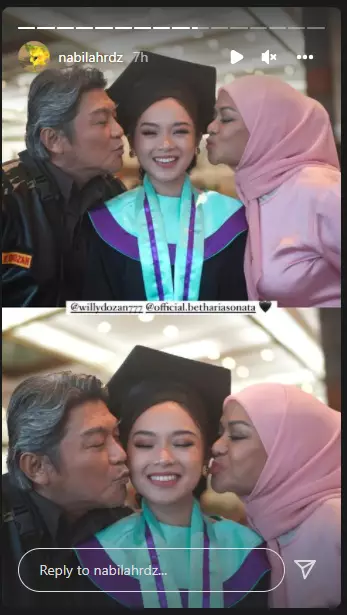 momen Betharia Sonata dan Willy Dozan hadiri wisuda anak Instagram