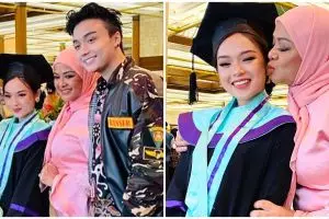 7 Momen Betharia Sonata dan Willy Dozan kompak hadiri wisuda anak