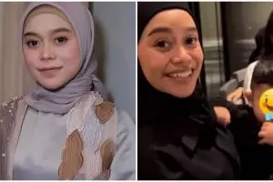 7 Momen Lesty Kejora bertemu Nadya Mustika, perdana gendong baby Syaki
