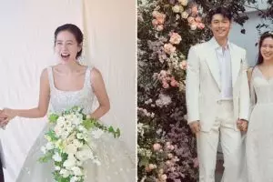 7 Potret detail gaun pengantin mewah Son Ye-jin, total seharga rumah