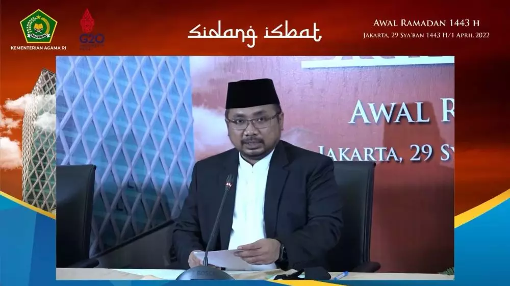 Hasil sidang isbat puasa 2022 © YouTube
