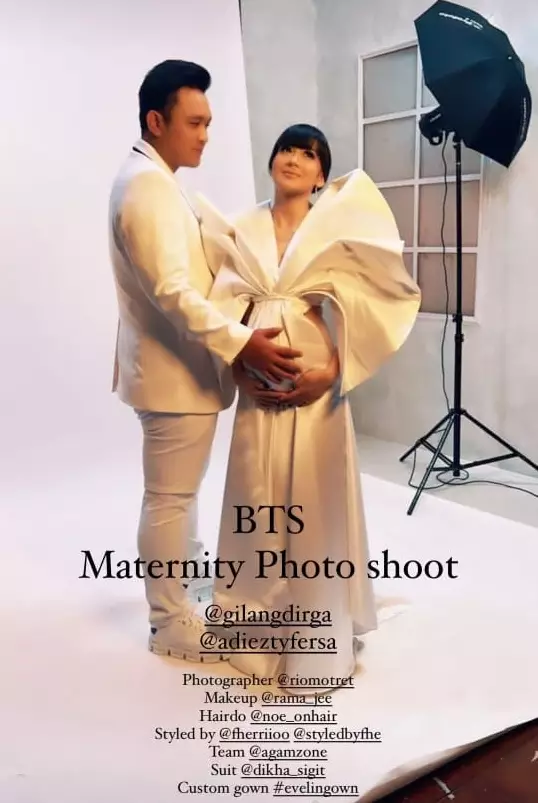 Potret maternity Adiezty Fersa istri Gilang Dirga © Instagram