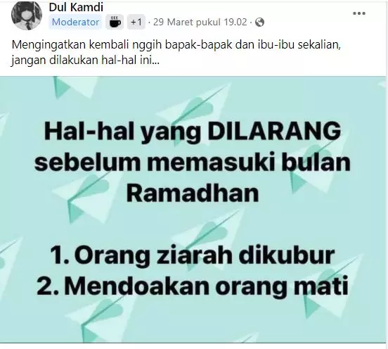 status bapak bapak pas ramadan © berbagai sumber