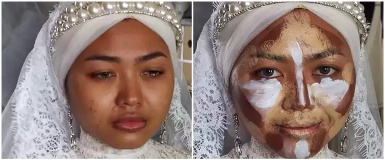 5 Transformasi makeup wanita dandan pengantin, MUA-nya panen pujian