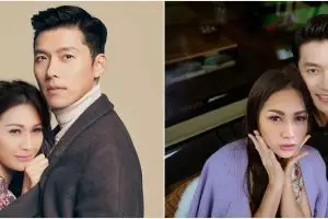9 Foto editan Tata Janeeta dan Hyun Bin, gandeng mesra di pernikahan