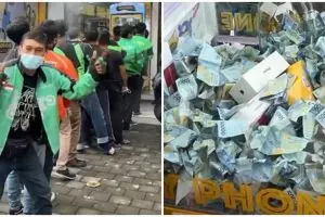  Viral mesin capit uang diserbu driver ojol, mirip punya Sisca Kohl