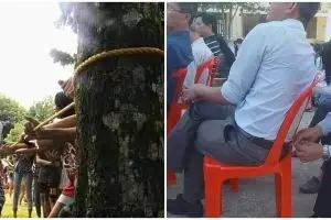 11 Potret lucu nggak sadar lagi dikerjain, bikin susah nahan tawa