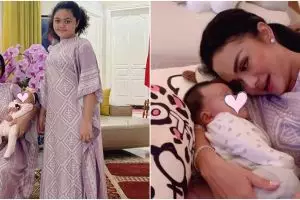 11 Potret Krisdayanti momong cucu, paras naturalnya curi perhatian